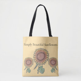 Einfach schöne Sonnenblumen Tasche