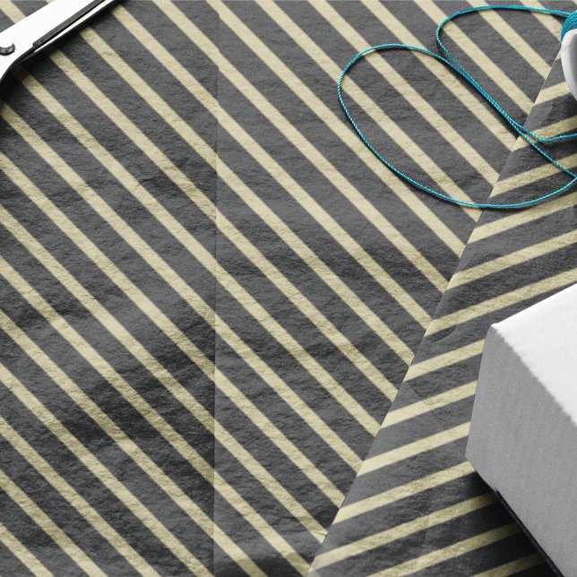 Einfach schwarz und goldgestreift seidenpapier (Von Creator hochgeladen)