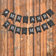 Einfach Schwarz und Weiß Mr. and The Mrs Wedding