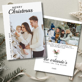 Einfach Schwarz-weiß 2 Foto Frohe Weihnachten