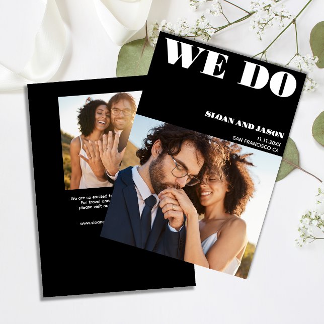 Einfach Schwarz-weiß machen wir Foto Save the Date (Von Creator hochgeladen)