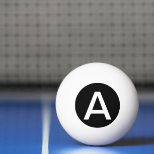 Einfach schwarze Solid-Farbe anpassen Tischtennisball