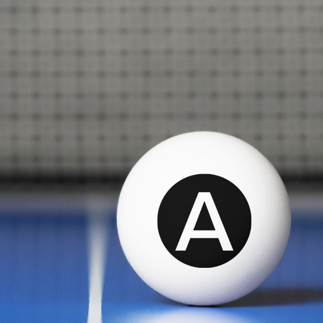 Einfach schwarze Solid-Farbe anpassen Tischtennisball (Netto)