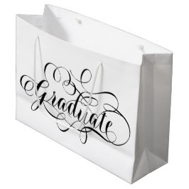 Einfach Scripted Graduate Large Gift Bag Große Geschenktüte