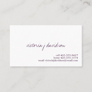 Einfach Sie Telefonkarte Telefonnummerkarte