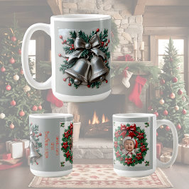 Einfach Silver Bells Weihnachten anpassbar Kaffeetasse