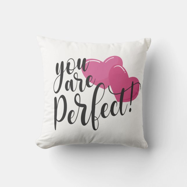 Einfach sind Sie perfekt Valentine | Dekokissen (Vorderseite)