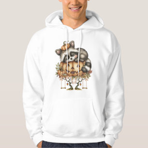 Einfach so herumhängen, Schläfriger Waschbär Hoodie