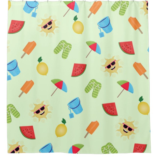 Einfach Sommer Duschvorhang (Vorderseite)