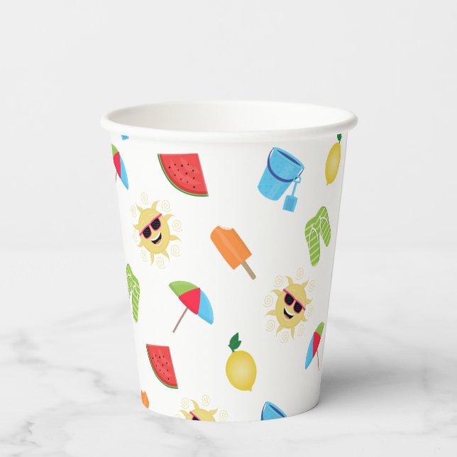 Einfach Sommer Pappbecher (Rückseite)