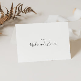 Einfach Spanisches Brautparty Vielen Dank Dankeskarte