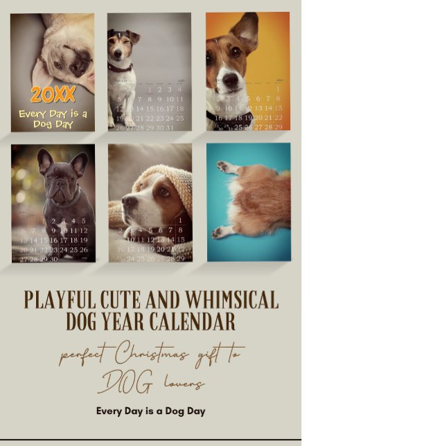 Einfach spielbar Niedlich und schwindlig Hundejahr Kalender (Von Creator hochgeladen)