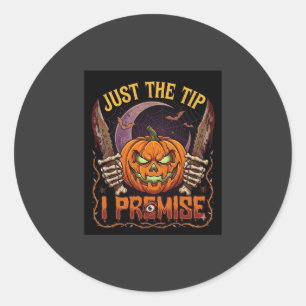 Einfach Spitze Prämisse Halloween-Kürbis Blutmesse Runder Aufkleber