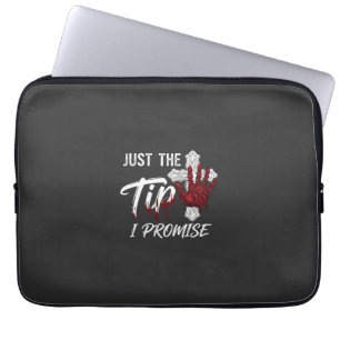 Einfach Spitze Versprechen Halloween Bluthand Kreu Laptopschutzhülle