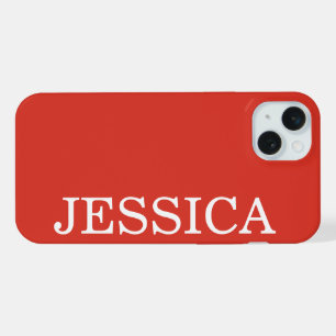EINFACH STILVOLL INDIVIDUELL ANGEPASSTER NAME MODE iPhone 15 PLUS HÜLLE