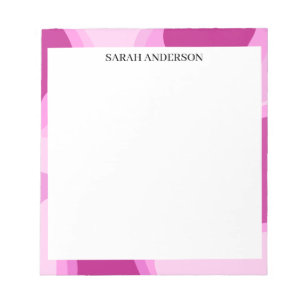 EINFACH STILVOLL MODERN INDIVIDUELLER NAME ROSA AB NOTIZBLOCK