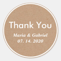 Einfach Stilvolle Rustikale Kraft. Hochzeit Danke