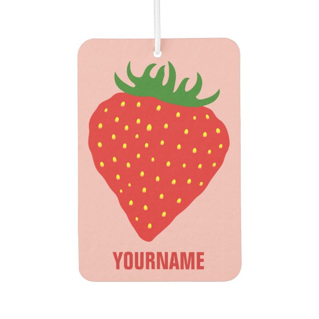 Einfach Strawberry Friseur Autolufterfrischer (Vorderseite)