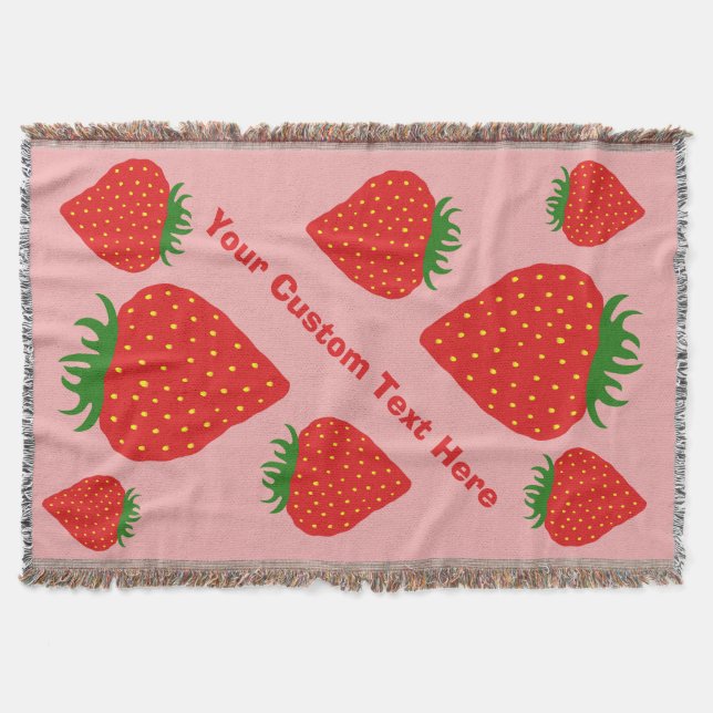 Einfach Strawberry-Schrott Decke (Vorderseite)