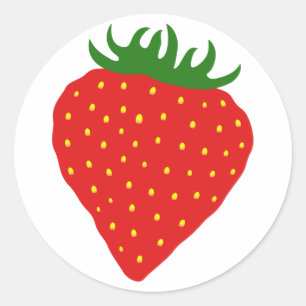 Einfach Strawberry-Sonderaufkleber Runder Aufkleber