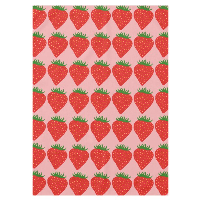 Einfach Strohbeeren-Tischdecken Tischdecke (Vorderseite)