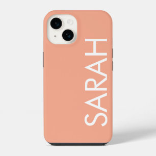 Einfach Stylisch Moderne Klassische Name PFIRSICH iPhone 14 Hülle