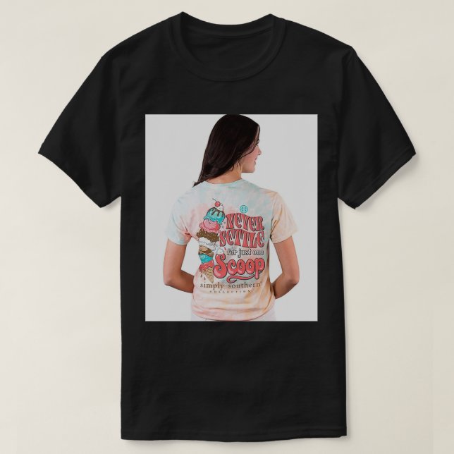 Einfach Süd-Niemals für nur eine Scoop Ti T-Shirt (Design vorne)
