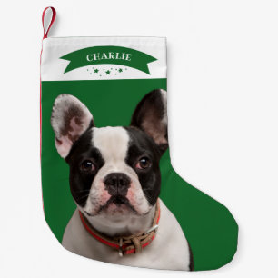 Einfach süße benutzerdefinierte Foto-Haustier-Hund Kleiner Weihnachtsstrumpf