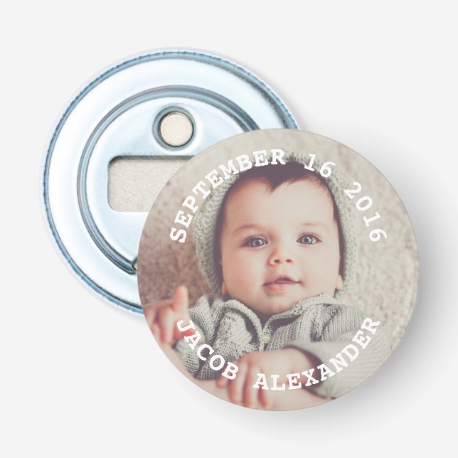 Einfach Sweet Baby Foto Flaschenöffner (Vorderseite)