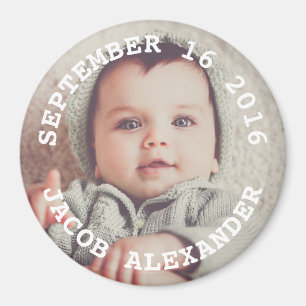 Einfach Sweet Baby Foto Magnet