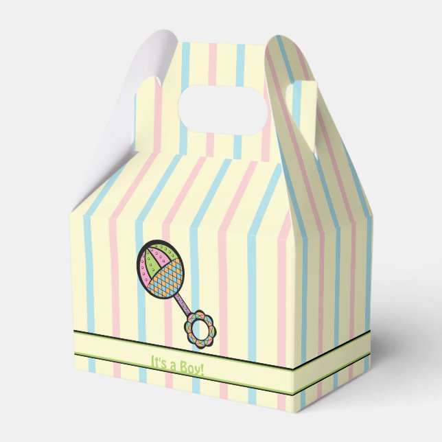 Einfach Sweet Rattle Baby Shower Fevor Box Geschenkschachtel (Vorderseite)