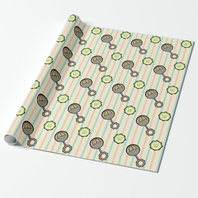 Einfach Sweet Rattle Wrapping Paper Geschenkpapier (Ungerollt)
