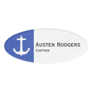 Einfach Symbole - ANKER + Ihr Text u. Ideen Namenschild