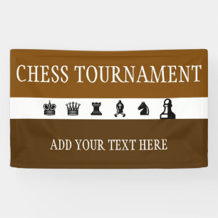 Einfach Symbole - CHESSMEN + Ihre Ideen Banner