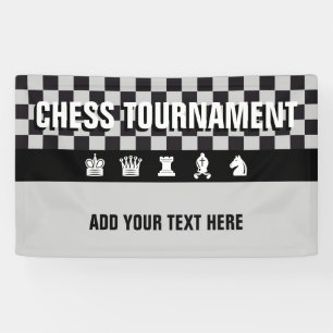 Einfach Symbole - CHESSMEN + Ihre Ideen Banner