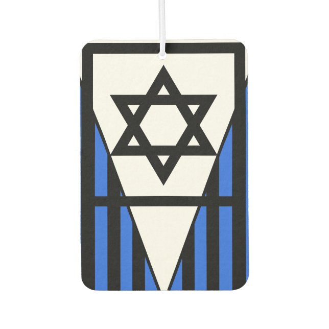 Einfach Symbole - DAVID STAR + Ihre Ideen Autolufterfrischer (Vorderseite)