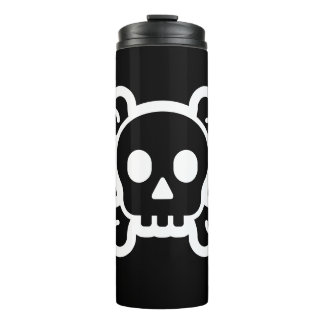 Einfach Symbole/Ikonen - SCHÄDEL u. KNOCHEN + Thermosbecher
