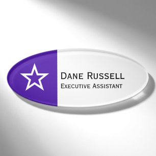 Einfach Symbole - KONTUR STAR + Ihre Ideen Namenschild
