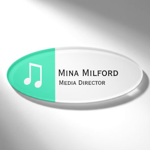 Einfach Symbole - MUSIKNOTE + Ihr Text u. Ideen Namenschild