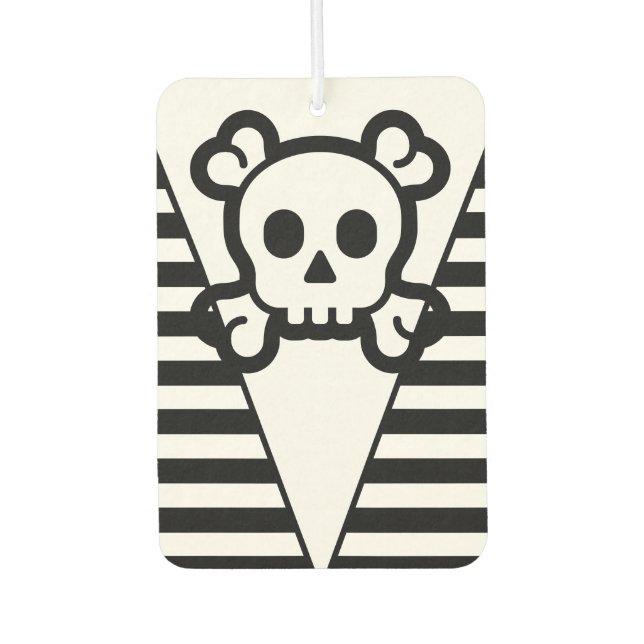 Einfach Symbole - SKULL & BONES + Ihre Ideen Autolufterfrischer (Vorderseite)