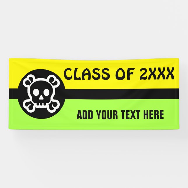Einfach Symbole - SKULL & BONES + Ihre Ideen Banner (Horizontal)