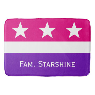 Einfach Symbole Stars & Streifen + Ihre Ideen Badematte