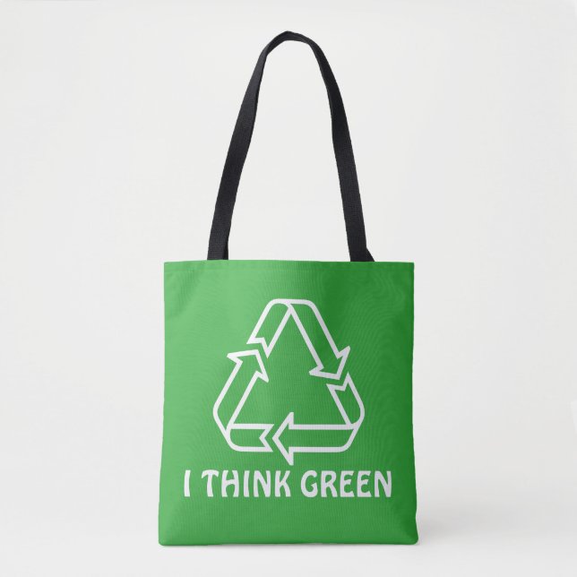Einfach Symbole / Symbole - RECYCLE + Ideen Tasche (Vorderseite)