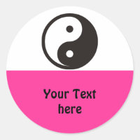 Einfach Symbole - Yin & Yang + Ihr Text & Ideen