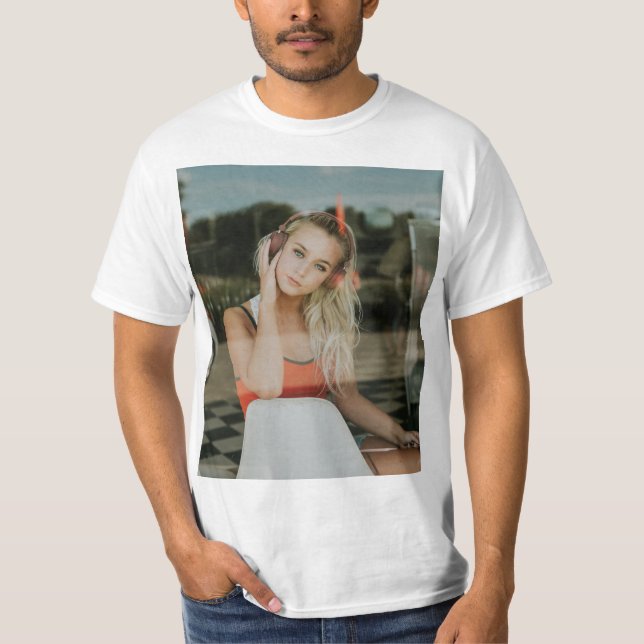 EINFACH! T - Shirt - Personalisiert - Bild hinzufü (Vorderseite)