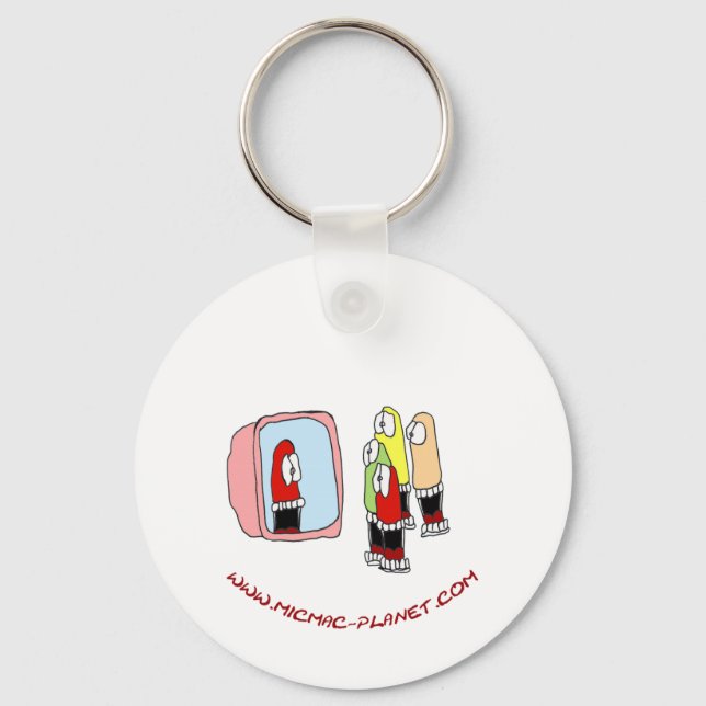 Einfach-Tasten Schlüsselanhänger (Vorderseite)