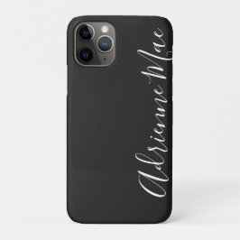 Einfach trendiger Personalisierter Karkohlegrau Case-Mate iPhone Hülle