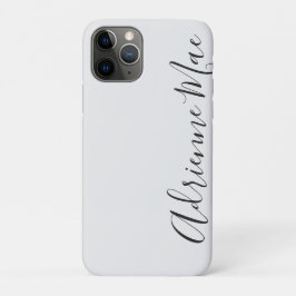 Einfach trendiger Personalisierter Weißsilber Case-Mate iPhone Hülle