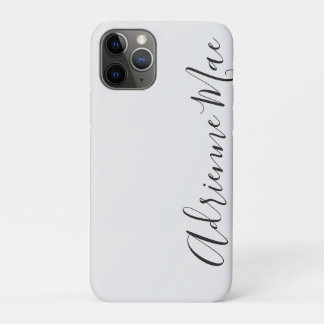 Einfach trendiger Personalisierter Weißsilber Case-Mate iPhone Hülle