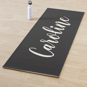 Einfach trendy schick schwarze Kalligrafie persona Yogamatte